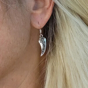 CELTIC WOLF TOOTH EARRINGS